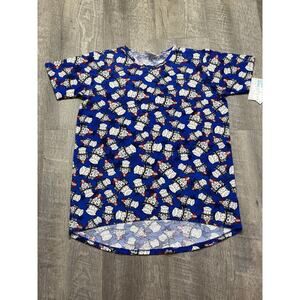 Lularoe Gracie Shirt Uncle Sam July 4th Patriotic High/Low Size 14